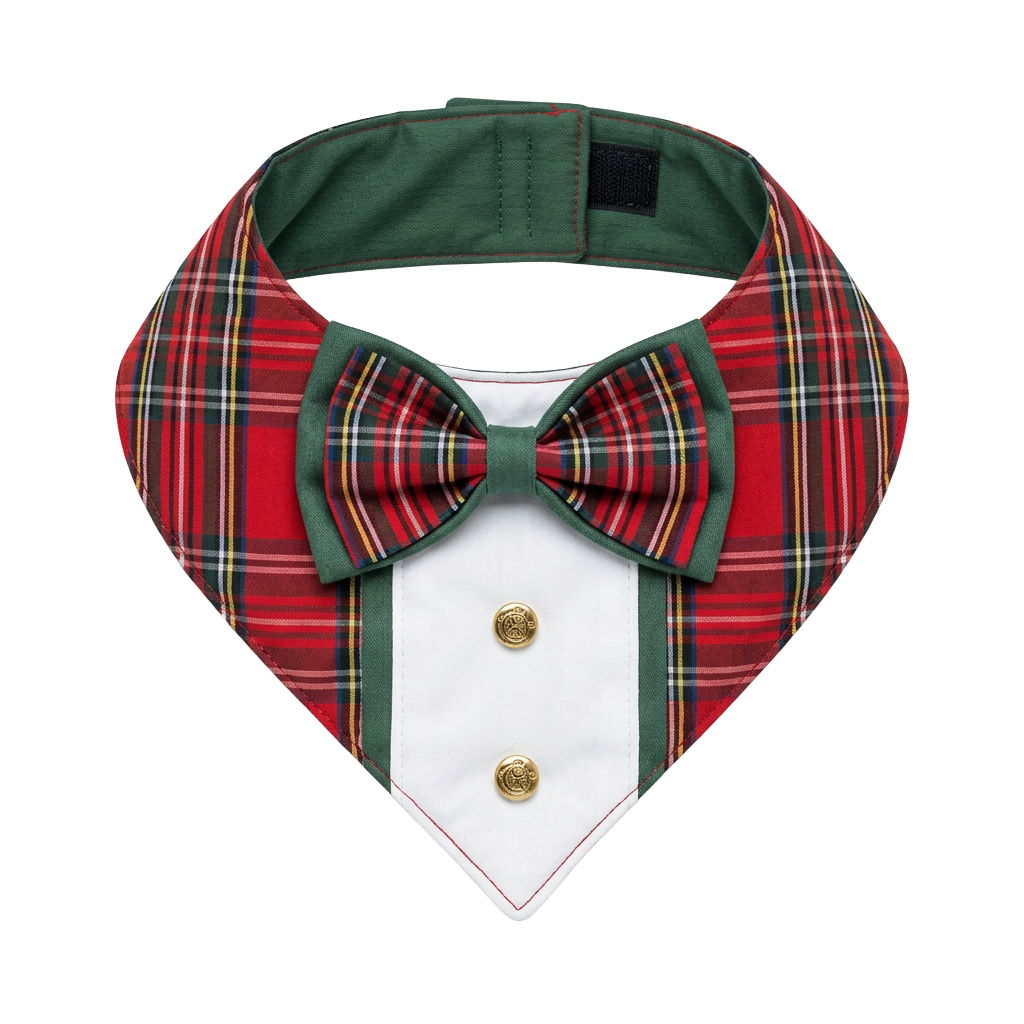 Red Tartan Dog Neckwear